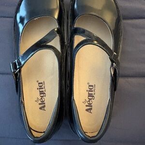 Alegria Black Mary Jane Flats